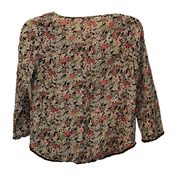 Denim‎ & Supply Ralph Lauren Boho Floral Peasant Gauze Top Size Cotton Medium - Picture 5 of 11